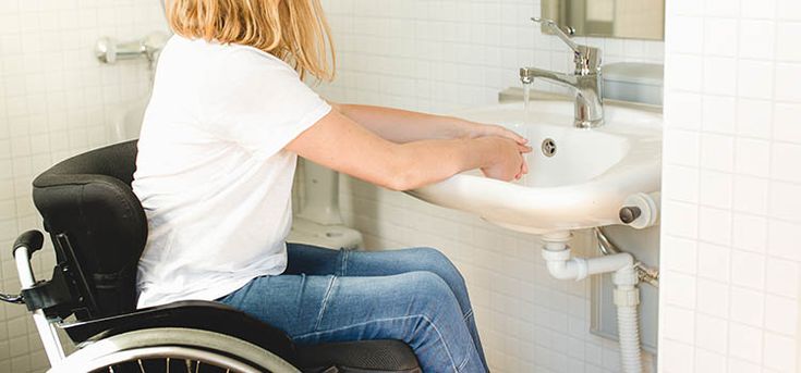 best wheelchair accessible bathroom sink grey